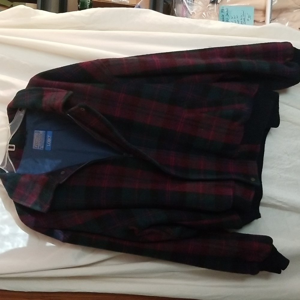 VINTAGE MENS  PENDLETON  PURE VIRGIN WOOL JACKET  SIZE  XL